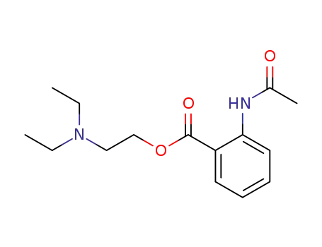 Molecular Structure of 82679-12-7 (β-(diethylamino)ethyl o-acetamidobenzoate)