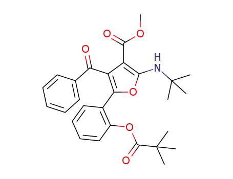 methyl 4-benzoyl-2-(tert-butylamino)-5-(2-(pivaloyloxy)phenyl)furan-3-carboxylate