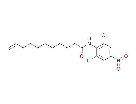 Molecular Structure of 76691-53-7 (Undec-10-enoic acid (2,6-dichloro-4-nitro-phenyl)-amide)