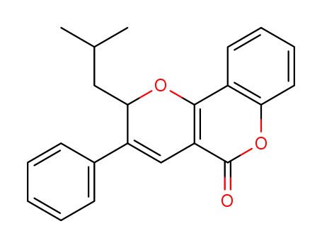 2-(2-methylpropyl)-3-phenyl-2H,5H-pyrano<3,2-c><1>benzopyran-5-one