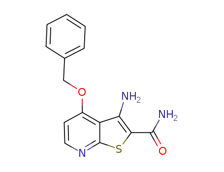 3-amino-4-(benzyloxy)thieno[2,3-b]pyridine-2-carboxamide