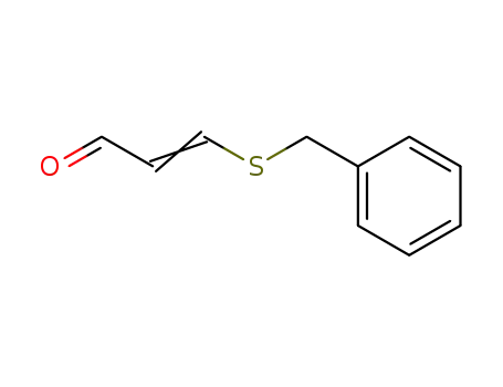Molecular Structure of 89222-80-0 (2-Propenal, 3-[(phenylmethyl)thio]-)