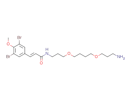 (E)-N-{3-[4-(3-aminopropoxy)butoxy]propyl}-3-(3,5-dibromo-4-methoxyphenyl)acrylamide