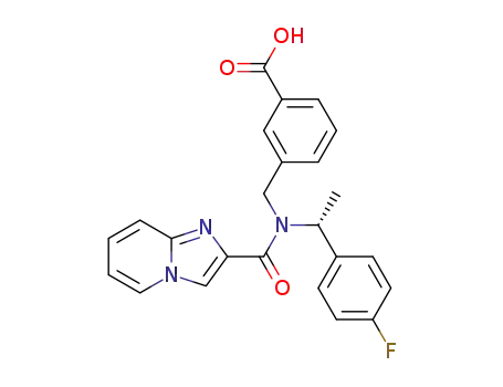 3-({[(1R)-1-(4-fluorophenyl)ethyl](imidazo[1,2-a]pyridin-2-ylcarbonyl)amino}methyl)benzoic acid