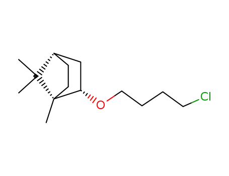 Molecular Structure of 105698-56-4 (Bicyclo[2.2.1]heptane, 2-(4-chlorobutoxy)-1,7,7-trimethyl-, exo-)