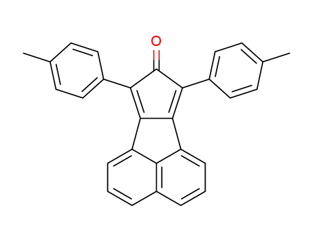 Molecular Structure of 78112-60-4 (2,3-di-p-tolyl-3,4-(1',8'-naphthylene)cyclopentadienone)
