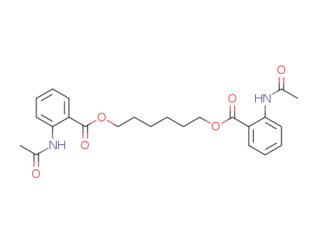 Molecular Structure of 82679-11-6 (hexamethylene bis(o-acetamidobenzoate))