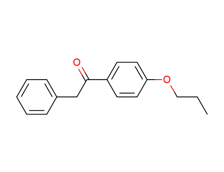Molecular Structure of 63192-18-7 (Ethanone, 2-phenyl-1-(4-propoxyphenyl)-)