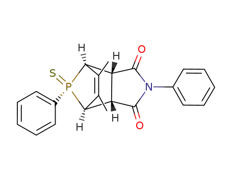 (1R,2R,6S,7S,10S)-8,9-Dimethyl-4,10-diphenyl-10-thioxo-4-aza-10λ<sup>5</sup>-phospha-tricyclo[5.2.1.0<sup>2,6</sup>]dec-8-ene-3,5-dione
