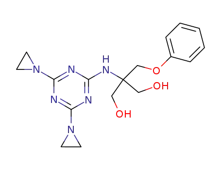 2-(4,6-Bis-aziridin-1-yl-[1,3,5]triazin-2-ylamino)-2-phenoxymethyl-propane-1,3-diol