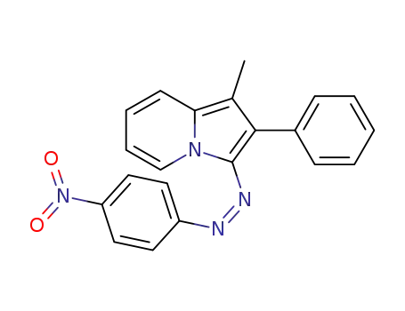 Indolizine, 1-methyl-3-[(4-nitrophenyl)azo]-2-phenyl-
