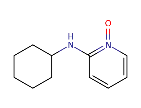 Molecular Structure of 107735-42-2 (2-(N-cyclohexyl)aminopyridine-1-oxide)