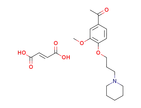 1-[3-Methoxy-4-(3-piperidin-1-yl-propoxy)-phenyl]-ethanone; compound with (E)-but-2-enedioic acid