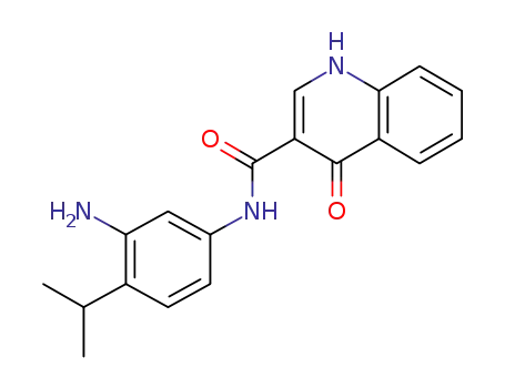 3-Quinolinecarboxamide,
N-[3-amino-4-(1-methylethyl)phenyl]-1,4-dihydro-4-oxo-