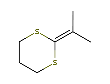 Molecular Structure of 36998-38-6 (1,3-Dithiane, 2-(1-methylethylidene)-)