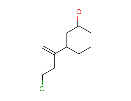 Molecular Structure of 88656-05-7 (Cyclohexanone, 3-(3-chloro-1-methylenepropyl)-)