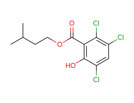 Molecular Structure of 71527-65-6 (3'-methylbutyl 3,5,6-trichlorosalicylate)