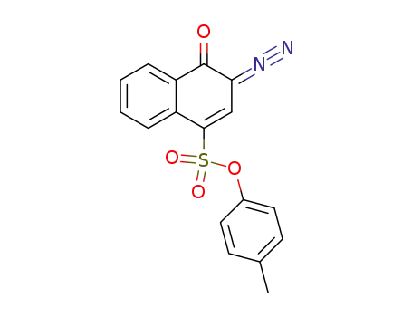 Molecular Structure of 120410-45-9 (1-oxo-2-diazo-1,2-dihydronaphthalenesulfonic acid p-tolyl ester)