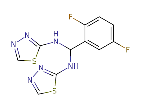 -(2,5-Difluoro-phenyl)-N,N'-bis-[1,3,4]thiadiazol-2-yl-methanediamine
