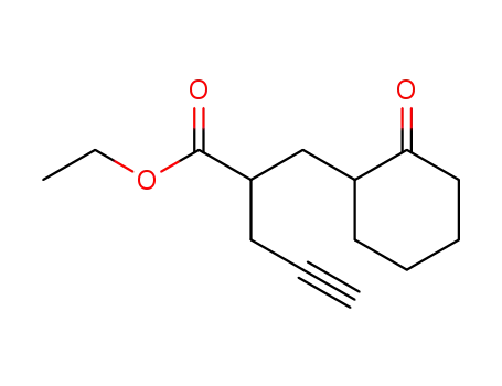 Cyclohexanepropanoic acid, 2-oxo-a-2-propynyl-, ethyl ester