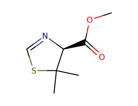 4-Thiazolecarboxylic acid, 4,5-dihydro-5,5-dimethyl-, methyl ester, (S)-