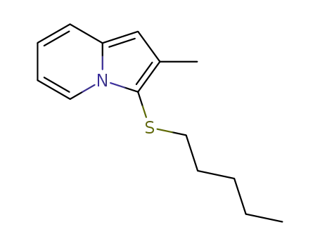 Indolizine, 2-methyl-3-(pentylthio)-