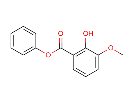 Molecular Structure of 59569-06-1 (2-hydroxy-3-methoxy-benzoic acid phenyl ester)