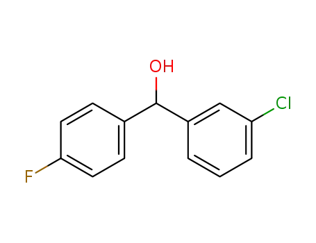 Molecular Structure of 97759-21-2 (3-CHLORO-4'-FLUOROBENZHYDROL)