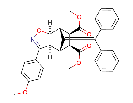 (1R,2S,6S,7S,8S,9R)-10-Benzhydrylidene-5-(4-methoxy-phenyl)-3-oxa-4-aza-tricyclo[5.2.1.0<sup>2,6</sup>]dec-4-ene-8,9-dicarboxylic acid dimethyl ester