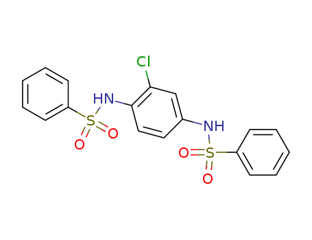 N-[4-(benzenesulfonamido)-2-chloro-phenyl]benzenesulfonamide cas  5465-40-7