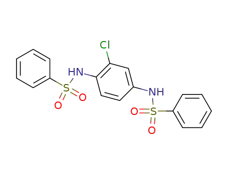 Molecular Structure of 5465-40-7 (N-[4-(benzenesulfonamido)-2-chloro-phenyl]benzenesulfonamide)