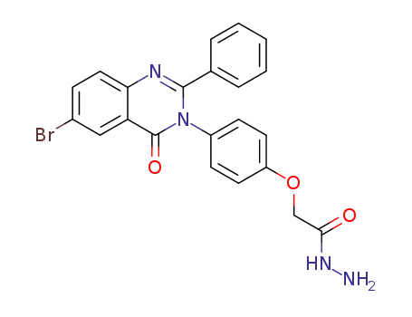 <4-(6-Bromo-4-oxo-2-phenyl-3(4H)-quinazolinyl)phenoxy>acetic acid hydrazide