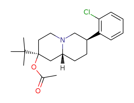 rac-(9aβH)-2α-tert-butyl-7β-(2-chlorophenyl)octahydro-2H-quinolizin-2-yl acetate