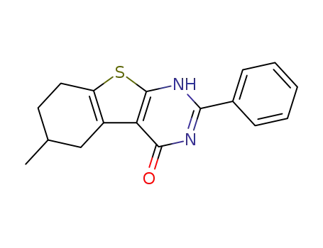5,6,7,8-Tetrahydro-6-methyl-2-phenyl-(1)benzothieno(2,3-d)pyrimidin-4(1H)-one