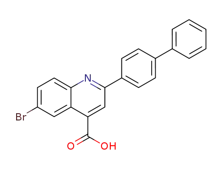 2-biphenyl-4-yl-6-bromo-quinoline-4-carboxylic acid