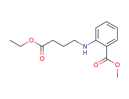 Molecular Structure of 27126-43-8 (methyl 2-[(4-ethoxy-4-oxobutyl)amino]benzoate)