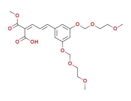 2-[(E)-3-[3,5-Bis-(2-methoxy-ethoxymethoxy)-phenyl]-prop-2-en-(E)-ylidene]-malonic acid monomethyl ester