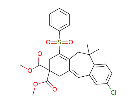 14-chloro-5,5-bis(methoxycarbonyl)-10,10-dimethyl-7-phenylsulfonyltricyclo[9.4.0.0<sup>3,8</sup>]pentadeca-1<sup>(11)</sup>,2,7,12,14-pentaene