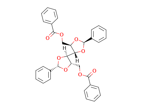 [5-[5-(benzoyloxymethyl)-2-phenyl-1,3-dioxolan-4-yl]-2-phenyl-1,3-dioxolan-4-yl]methyl benzoate cas  5348-87-8