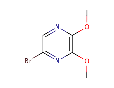 Molecular Structure of 89466-19-3 (5-bromo-2,3-dimethoxypyrazine)