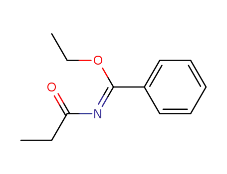 N-[1-Ethoxy-1-phenyl-meth-(Z)-ylidene]-propionamide