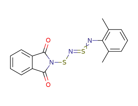 Molecular Structure of 133343-74-5 (1-(2,6-dimethylphenyl)-4-phthalimido-1,3-diaza-2,4-dithia-1,2-butadiene)