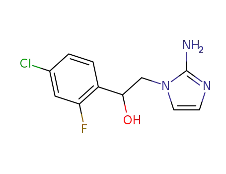 2-(2-amino-1H-imidazol-1-yl)-1-(4-chloro-2-fluorophenyl)ethan-1-ol