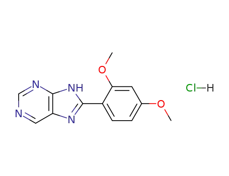 1H-Purine, 8-(2,4-dimethoxyphenyl)-, monohydrochloride