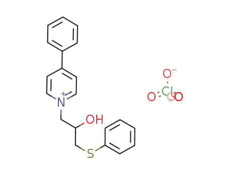 Pyridinium, 1-[2-hydroxy-3-(phenylthio)propyl]-4-phenyl-, perchlorate(salt)