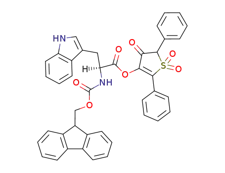 L-Tryptophan, N-[(9H-fluoren-9-ylmethoxy)carbonyl]-,
4,5-dihydro-4-oxo-2,5-diphenyl-3-thienyl ester, S,S-dioxide