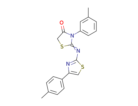 4-Thiazolidinone, 3-(3-methylphenyl)-2-[[4-(4-methylphenyl)-2-thiazolyl]imino]-