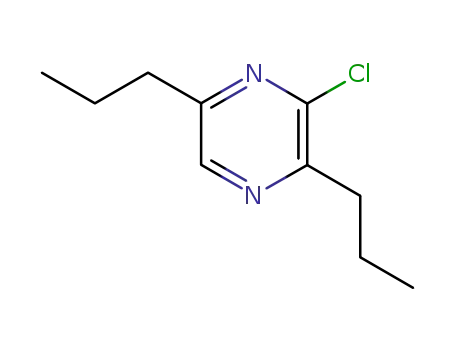 Molecular Structure of 78754-66-2 (Pyrazine, 3-chloro-2,5-dipropyl-)