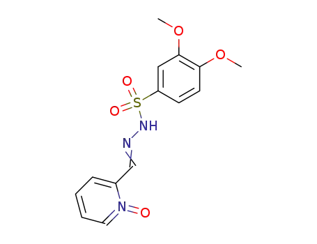 Molecular Structure of 73736-93-3 (2-pyridinecarboxaldehyde-1-oxide-3,4-dimethoxybenzene sulfonylhydrazone)