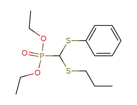 Molecular Structure of 123277-91-8 (phenylthio(n-propylthio)methanephosphonate)